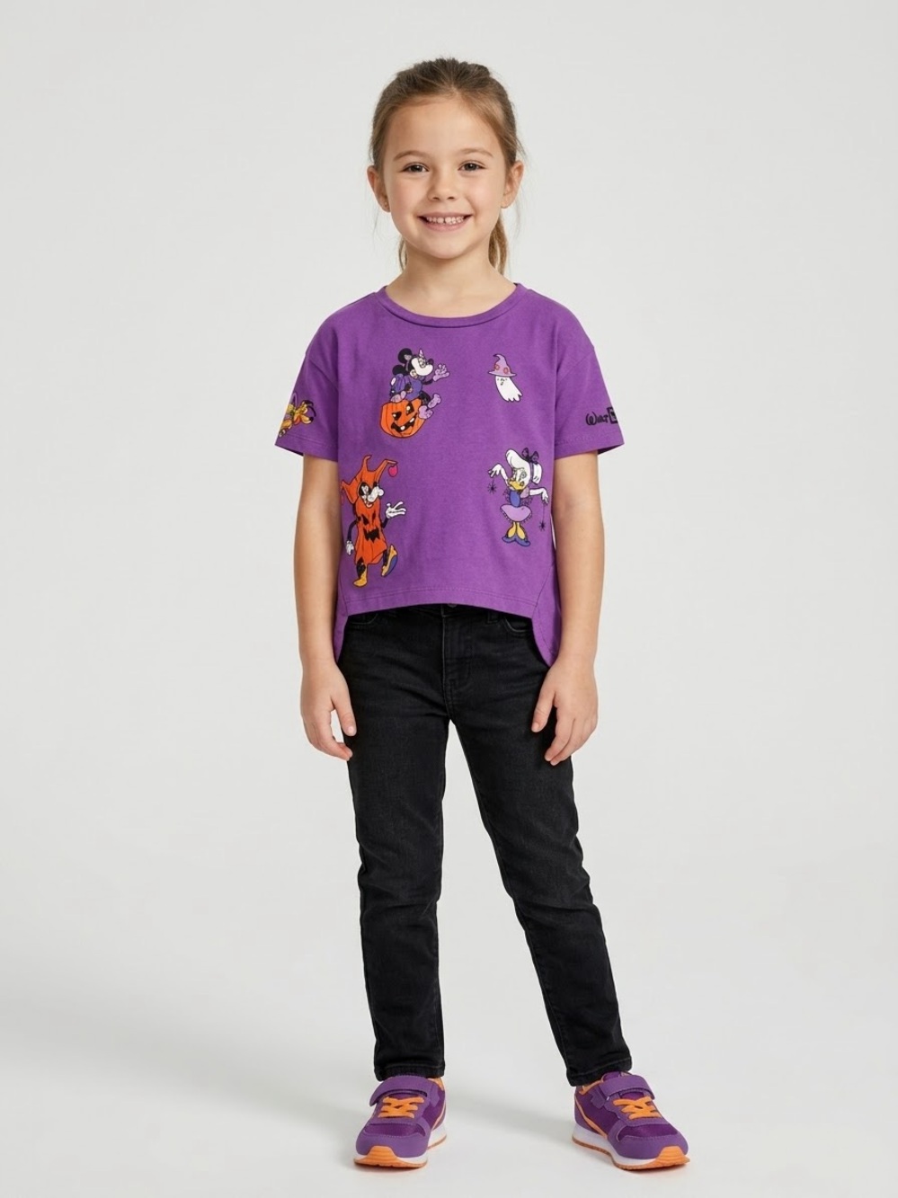 Disney Parks Halloween Graphic T-Shirt Kids Minnie Pumpkin Goofy Ghost